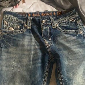 Rock revival designer blue Jean size 34